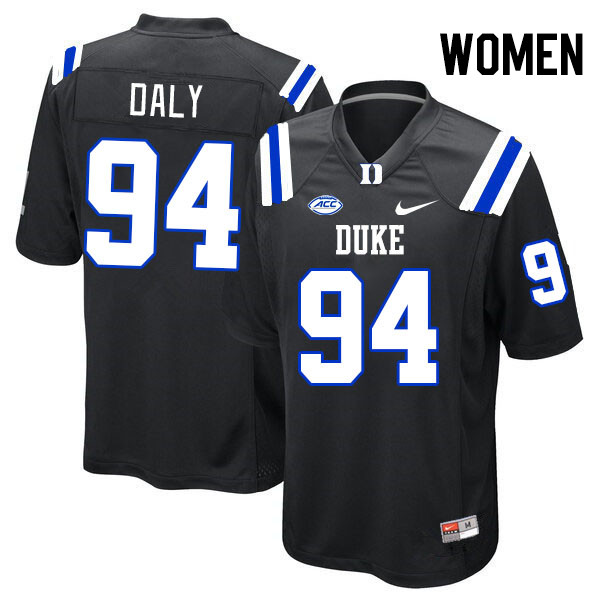 Women #94 Ryan Daly Duke Blue Devils College Football Jerseys Stitched-Black